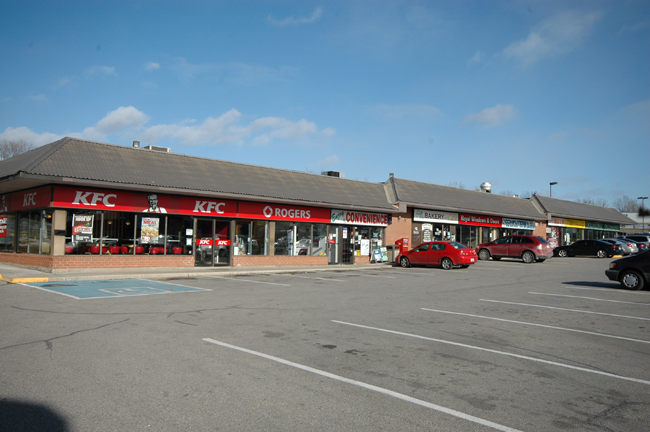 Modern interior with three tables and chairs Modern interior with three tables and chairs